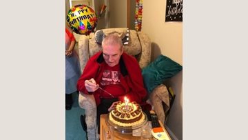 Popular Harefield care home Resident celebrates 78th birthday
